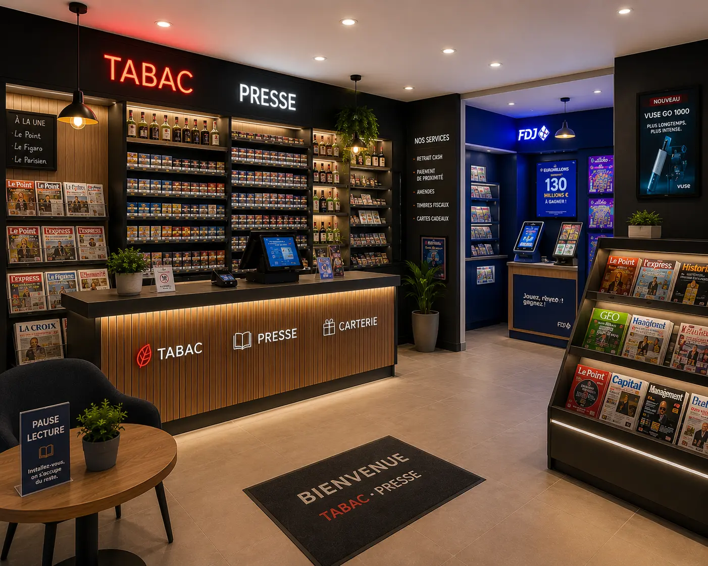 A 40 mn de Troyes, TABAC PRESSE FdJ avec logement - Image